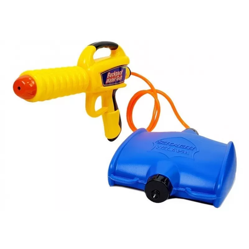 LEAN TOYS Ūdens pistole ar 1080 ml rezervuāru Dzelteni-Zila