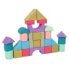 LEAN TOYS Koka klucīši pasteļtoņos 28 gab. Pils