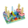 LEAN TOYS Koka klucīšu šķirotājs Sea World Izglītojošas krelles