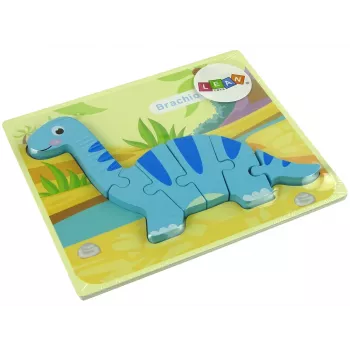 LEAN TOYS Koka Puzle Dinozaurs Brachiozaurs Zils