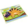 LEAN TOYS Koka Puzle Dinozauri Triceratops Ankilozaurs Oranžs