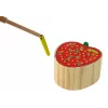 LEAN TOYS Wooden Strawberry Catch the Worm Magnetic Game