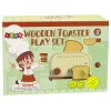 LEAN TOYS Koka grauzdētāja aksesuāri brokastu virtuvei bērniem