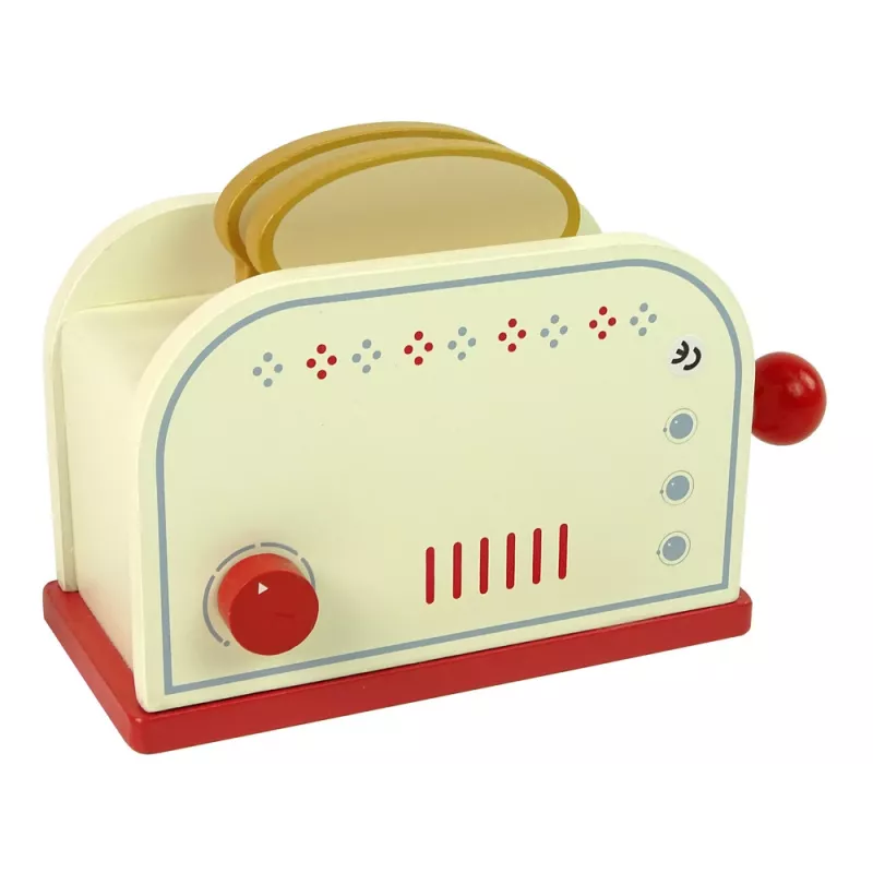 LEAN TOYS Koka grauzdētāja aksesuāri brokastu virtuvei bērniem