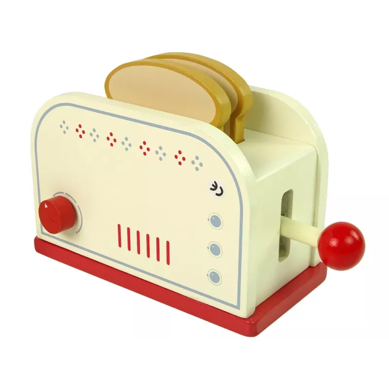 LEAN TOYS Koka grauzdētāja aksesuāri brokastu virtuvei bērniem