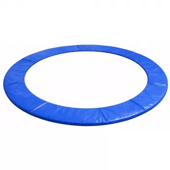 Lean Trampolīna atsperu aizsargpaliktnis - zils - piemērots 480-487 cm (16 pēdu) apaļajiem batutiem - 28 cm plats, 20 mm biezs, UV izturīgs PVC