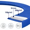 Lean Trampolīna atsperu aizsargpaliktnis - zils - piemērots 480-487 cm (16 pēdu) apaļajiem batutiem - 28 cm plats, 20 mm biezs, UV izturīgs PVC