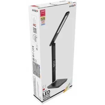 Avide LED galda lampa ar kalendāru melna 6W 350lm