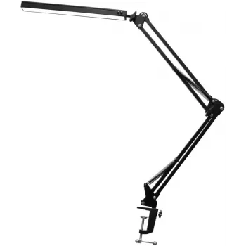 Avide LED galda lampa ar skavu 12W Melna
