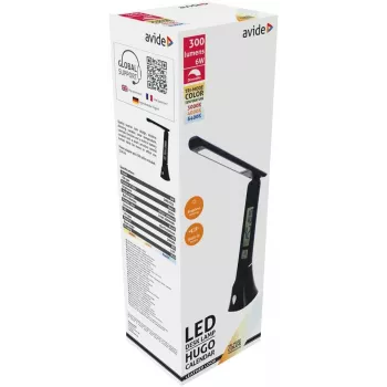 Avide LED galda lampa Hugo Black 6W Calendar