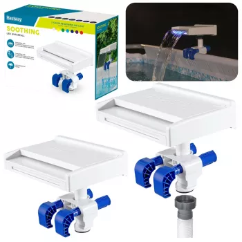 LED Baseina Strūklaka 7 Krāsas 8 Režīmi IP67 Bestway 58619