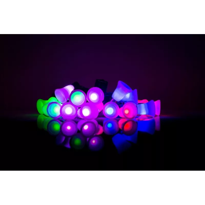 LED virkne ar zvaniņiem, 20 silti baltas LED spuldzes, 2,5 m, ar bateriju darbināma, zelta krāsā