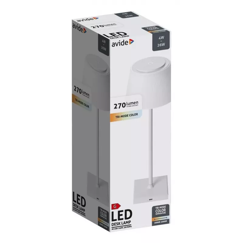 Ledlenser Avide LED galda lampa balta USB 4W 3 pakāpju gaismas krāsa