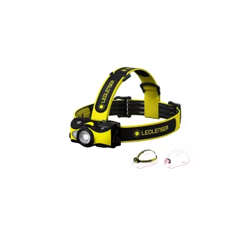 Ledlenser iH9R uzlādējama LED galvas lampa, melna/dzeltena, 600 lm, IP54