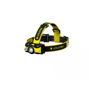 Ledlenser iH9R uzlādējama LED galvas lampa, melna/dzeltena, 600 lm, IP54