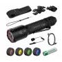 Ledlenser TAC6R Black Hunting Set ar cieto futrāli