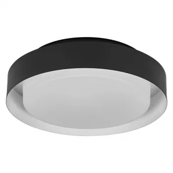 LEDVANCE PLAFOND ORBIS MADRID 2XE27 BK griestu lampa melna