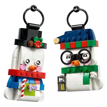 LEGO 40812 Sezonas sniegavīru Ziemassvētku dekorāciju būvēšanas komplekts (153 gab.)