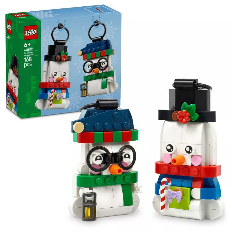 LEGO 40812 Sezonas sniegavīru Ziemassvētku dekorāciju būvēšanas komplekts (153 gab.)