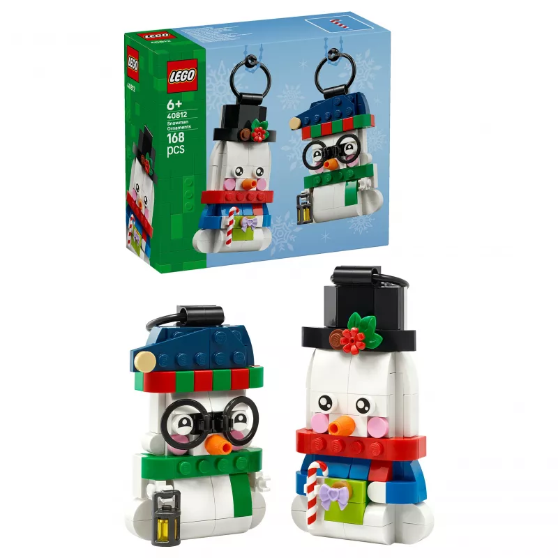 LEGO 40812 Sezonas sniegavīru Ziemassvētku dekorāciju būvēšanas komplekts (153 gab.)