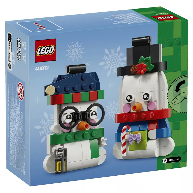 LEGO 40812 Sezonas sniegavīru Ziemassvētku dekorāciju būvēšanas komplekts (153 gab.)