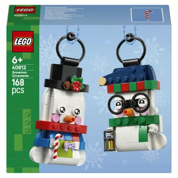 LEGO 40812 Sezonas sniegavīru Ziemassvētku dekorāciju būvēšanas komplekts (153 gab.)
