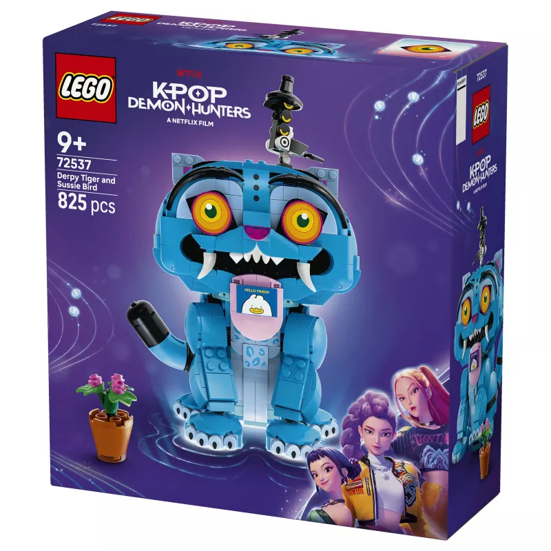 LEGO 72537 KPop Demon Hunters Derpy Tiger un Sussie Bird konstruktoru komplekts
