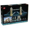 LEGO Architecture 21067 Tower Bridge būvkomplekts (1176 detaļas) - ikonisks Londonas orientiera modelis