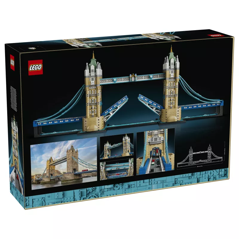 LEGO Architecture 21067 Tower Bridge būvkomplekts (1176 detaļas) - ikonisks Londonas orientiera modelis