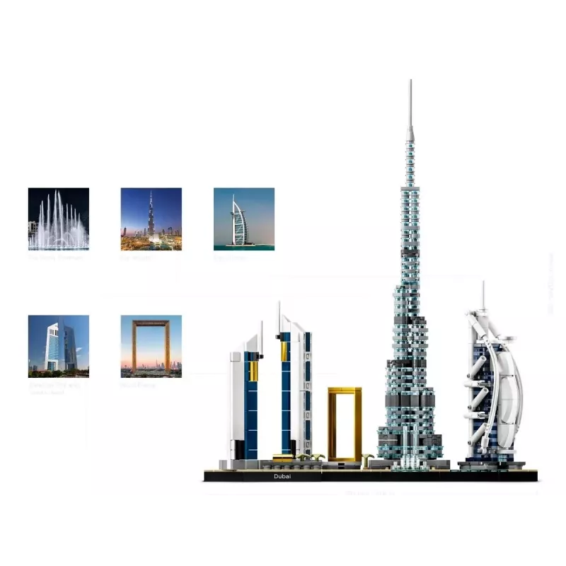 LEGO Architecture Dubai panorāmas kolekcija 21052 būvkomplekts