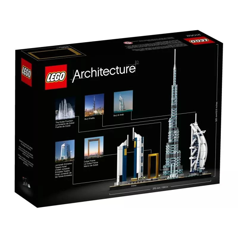 LEGO Architecture Dubai panorāmas kolekcija 21052 būvkomplekts