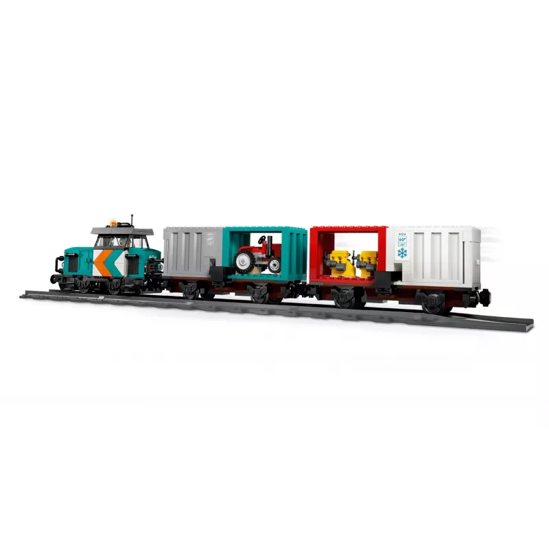 LEGO City 60509 Ostas kravas vilciens ar celtni un kravas automašīnu
