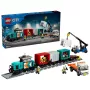 LEGO City 60509 Ostas kravas vilciens ar celtni un kravas automašīnu