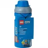 LEGO City Dzeramā pudele 390 ml Zila ar mīkstu silikona snīpi un daļēji caurspīdīgu vāciņu, PP/Silikons, 1 gab. (40561735)
