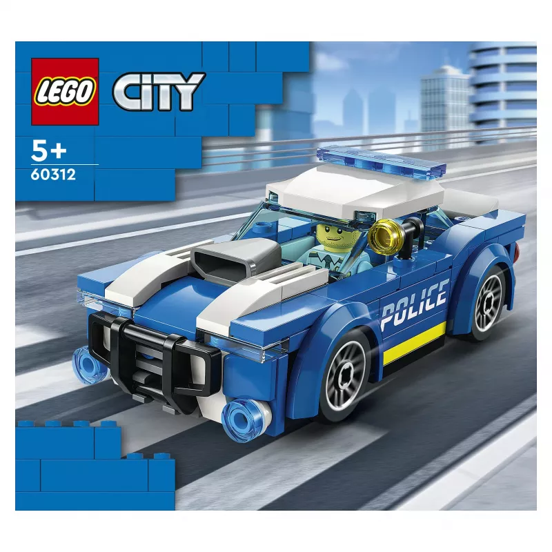 LEGO City Policijas automašīna 60312 Būvēšanas komplekts ar minifigūru un ceļa konusu (94 gab., vecumam 5+)