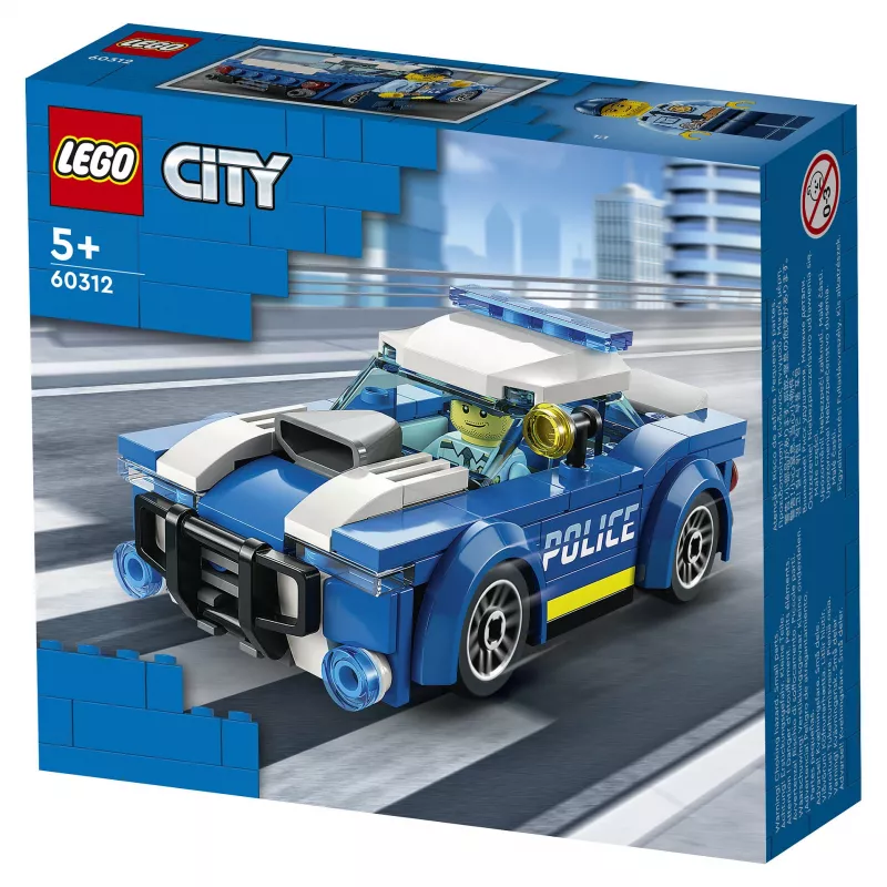 LEGO City Policijas automašīna 60312 Būvēšanas komplekts ar minifigūru un ceļa konusu (94 gab., vecumam 5+)