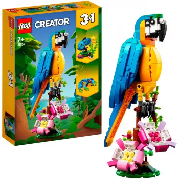 LEGO Creator Savvaļas dzīvnieku komplekts 3-in-1 Būvēšanas bloku komplekts (1171 gab.)