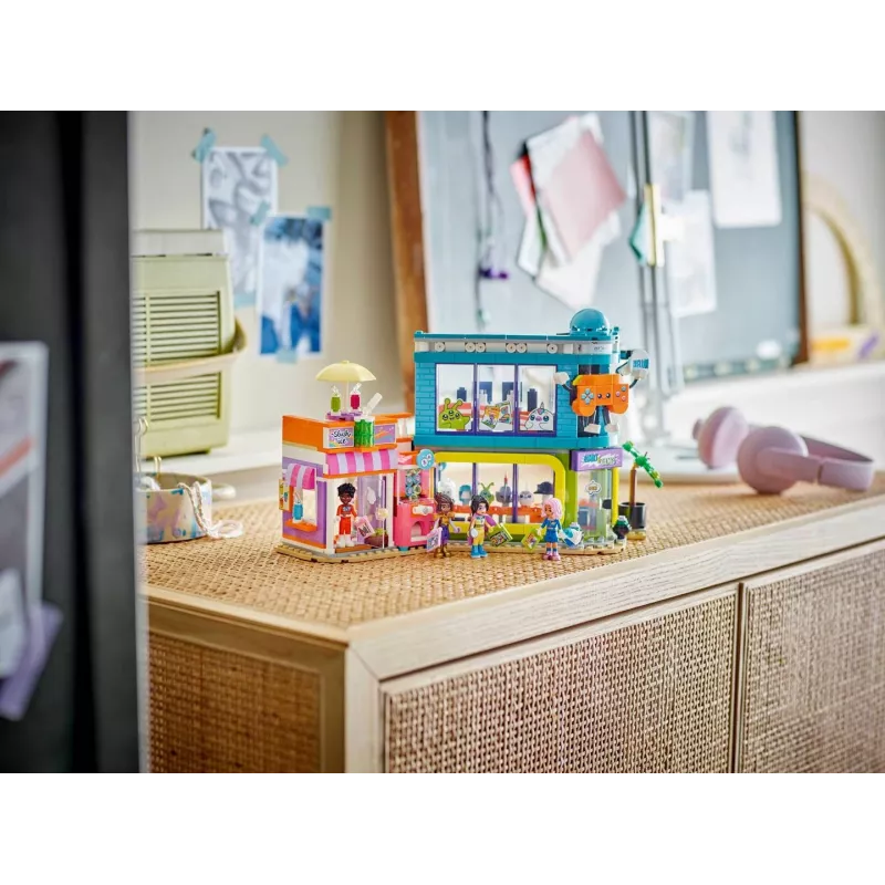 LEGO Friends 42674 Komiksu un spēļu veikala būvēšanas komplekts