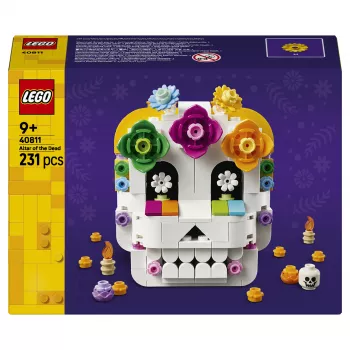LEGO Iconic 40811 Mirušo altāris – 170 detaļas, 2 minifigūras, Mirušo dienas dekorācija, kolekcionējams būvkomplekts