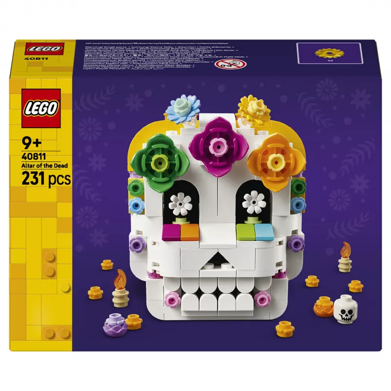 LEGO Iconic 40811 Mirušo altāris – 170 detaļas, 2 minifigūras, Mirušo dienas dekorācija, kolekcionējams būvkomplekts