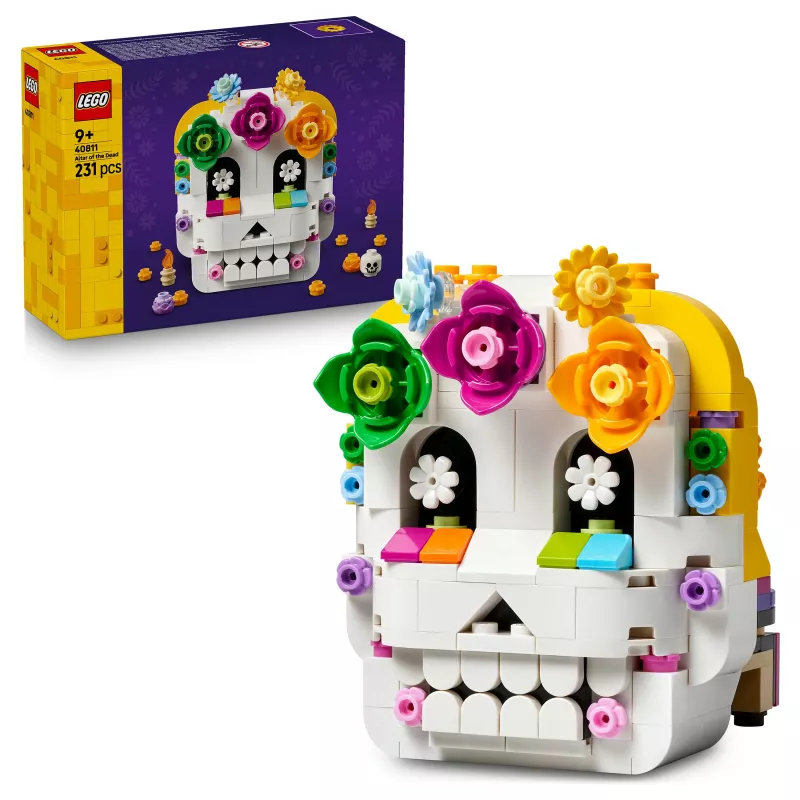 LEGO Iconic 40811 Mirušo altāris – 170 detaļas, 2 minifigūras, Mirušo dienas dekorācija, kolekcionējams būvkomplekts