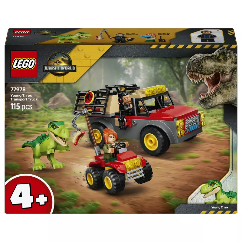 LEGO Jurassic World 77978 jaunā T. rex transporta kravas automašīna būvkomplekts