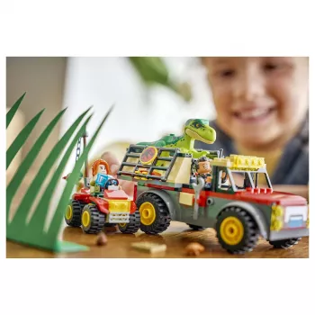 LEGO Jurassic World 77978 jaunā T. rex transporta kravas automašīna būvkomplekts