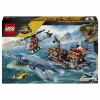 LEGO Jurassic World 77983 Mosasaurus Dinosaur Boat Attack (280 daļas, 3 minifigūras, vecums 7+)