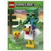 LEGO Minecraft 21582 Chicken Jockey būvēšanas komplekts