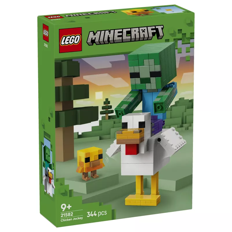 LEGO Minecraft 21582 Chicken Jockey būvēšanas komplekts