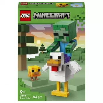 LEGO Minecraft 21582 Chicken Jockey būvēšanas komplekts