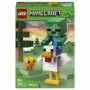 LEGO Minecraft 21582 Chicken Jockey būvēšanas komplekts