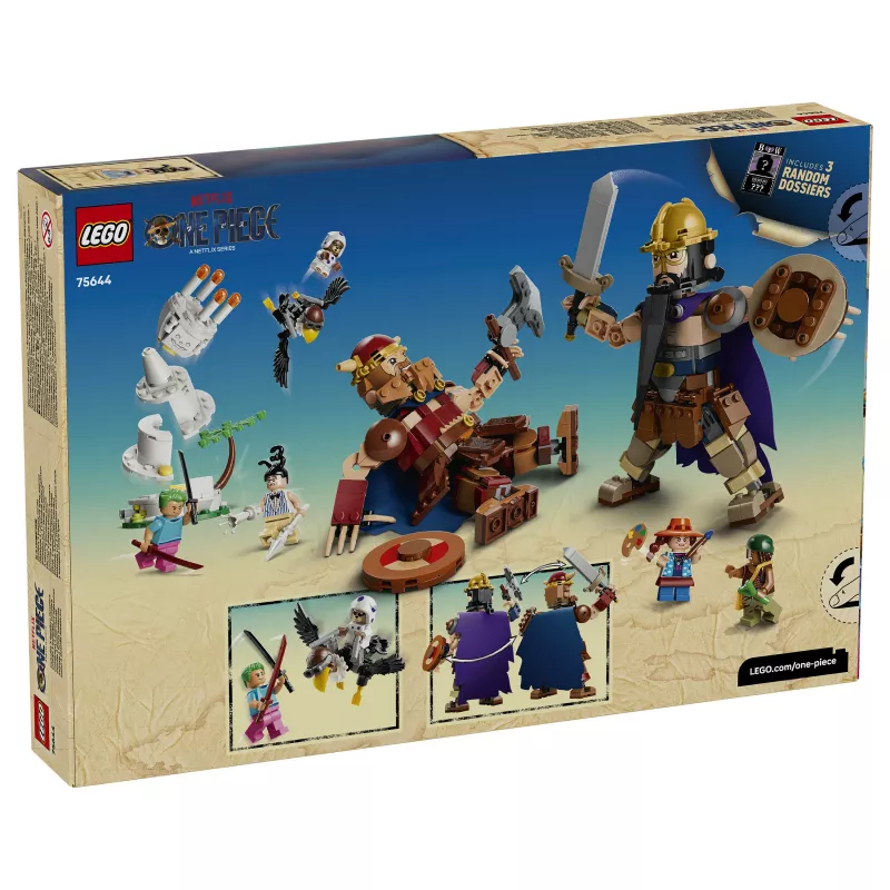 LEGO One Piece 75644 Dorry vs. Brogy - Giants of Little Garden būvēšanas komplekts (1500 detaļas, 3 minifigūras, vecumam 10+)