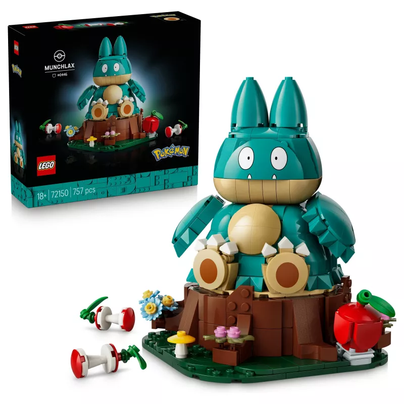 LEGO Pokémon 72150 Munchlax būvējama figūra (823 detaļas, vecums 10+)